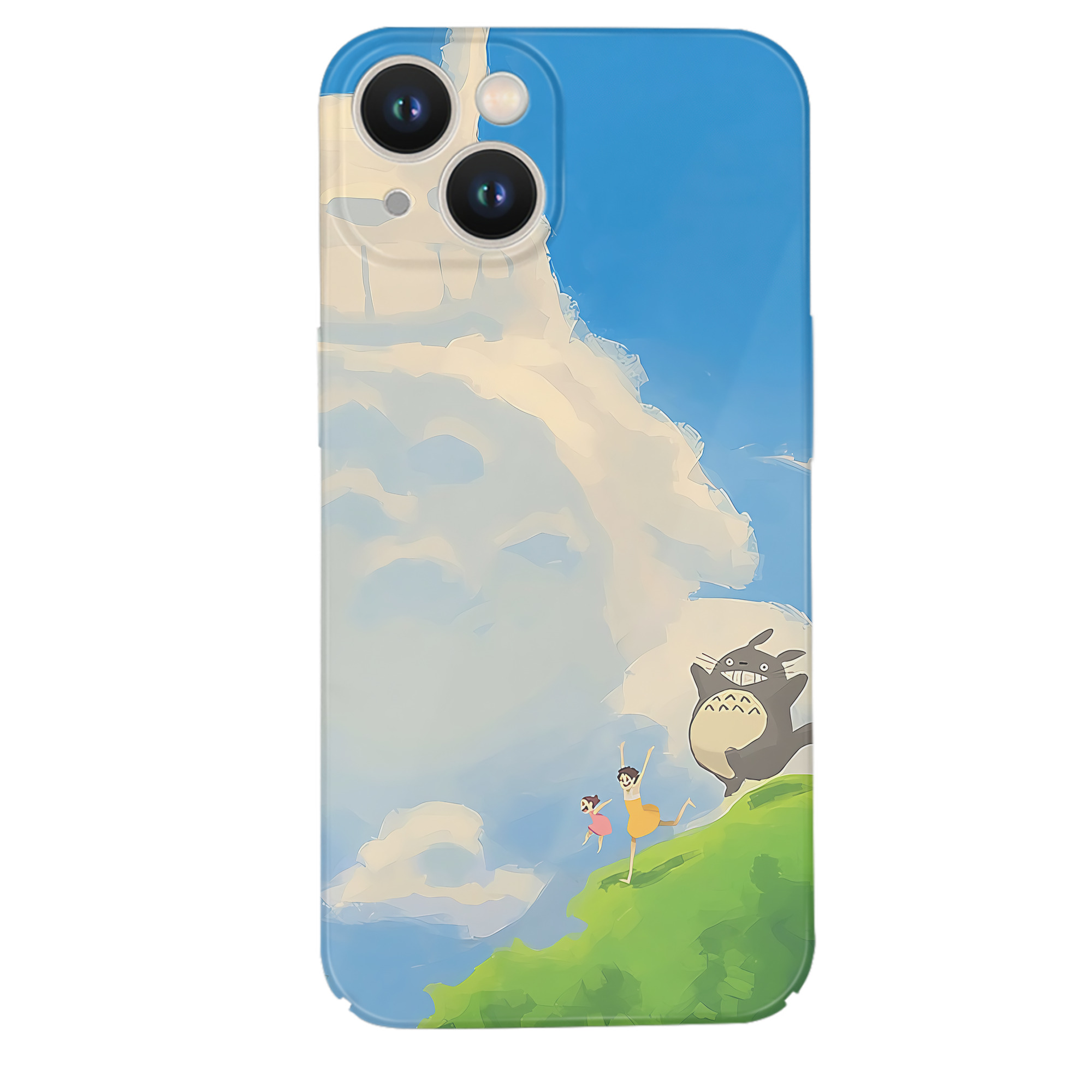 （画像用） となりのトトロ 草壁メイ 草壁サツキ My Neighbor Totoro Satsuki Kusakabe Mei Kusakabe 【iPhone 14シリーズ対応】ハードケース